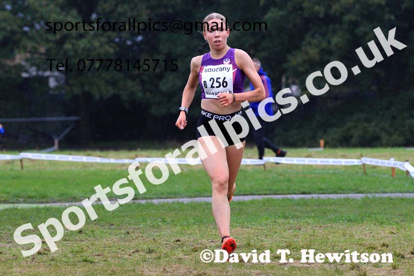 Junior Womens 2023 National Cross Country Relays, Berry Hill Park, Mansfield.  Photo: David T. Hewitson/Sports for All Pics